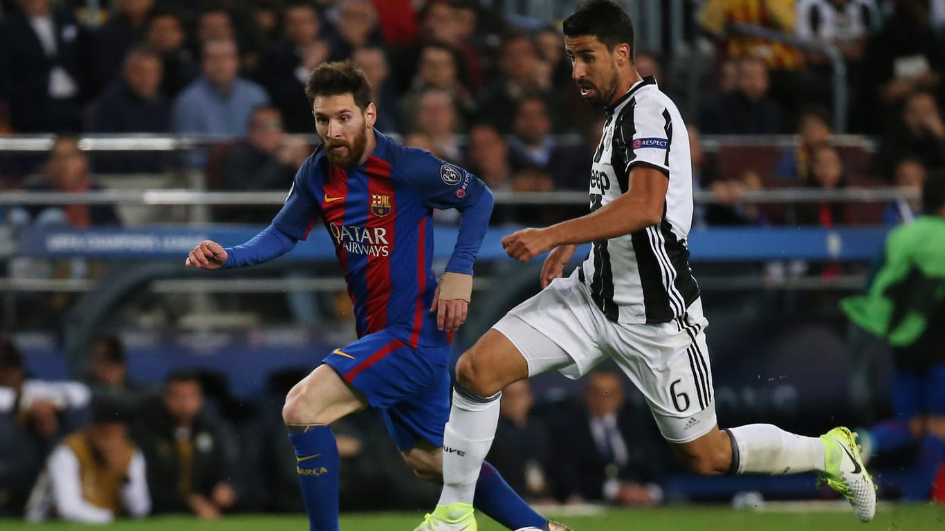 Lionel Messi (l.) stand unter ständiger Beobachtung von Khedira und Co.