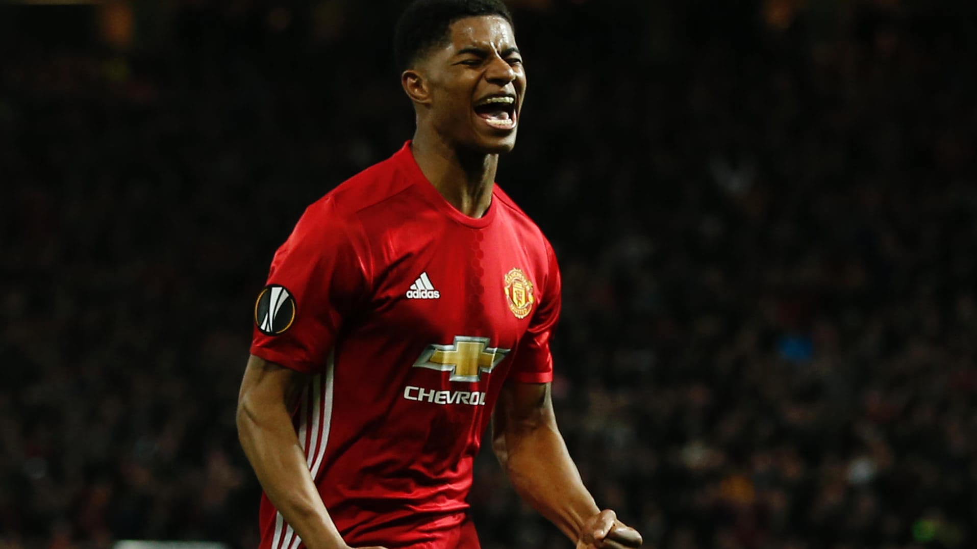 Marcus Rashford bringt Manchester United in Führung.