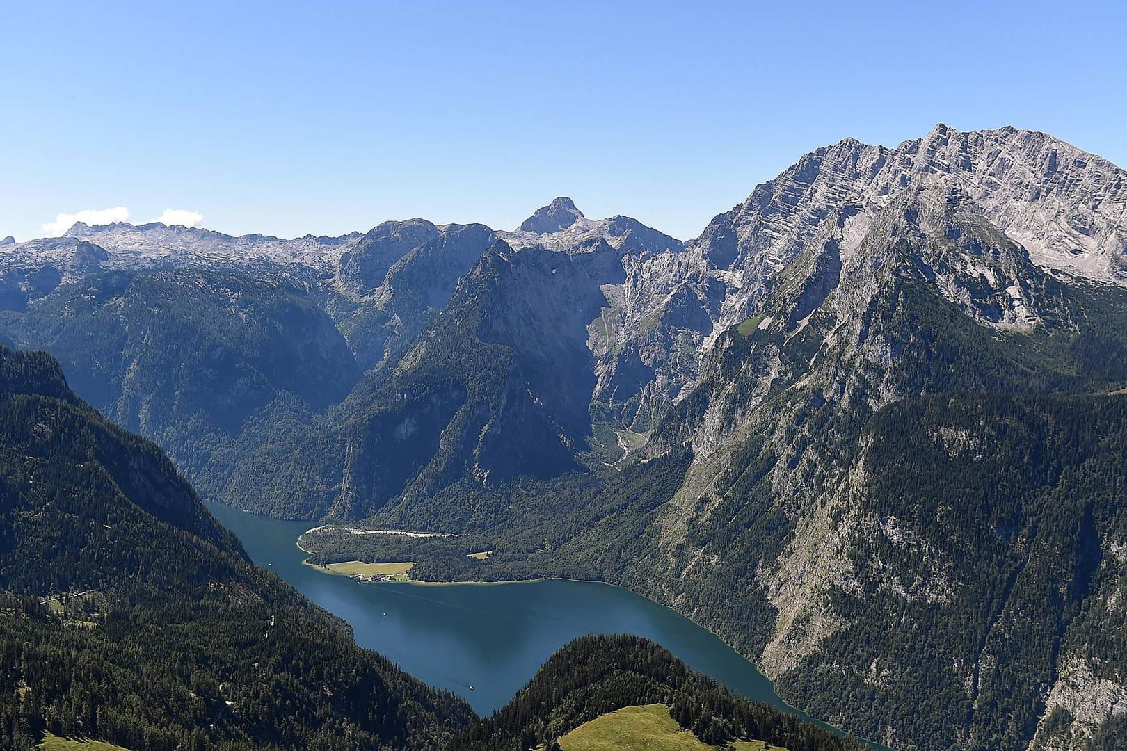 Die tiefen Schluchten am Rand des Königssees.