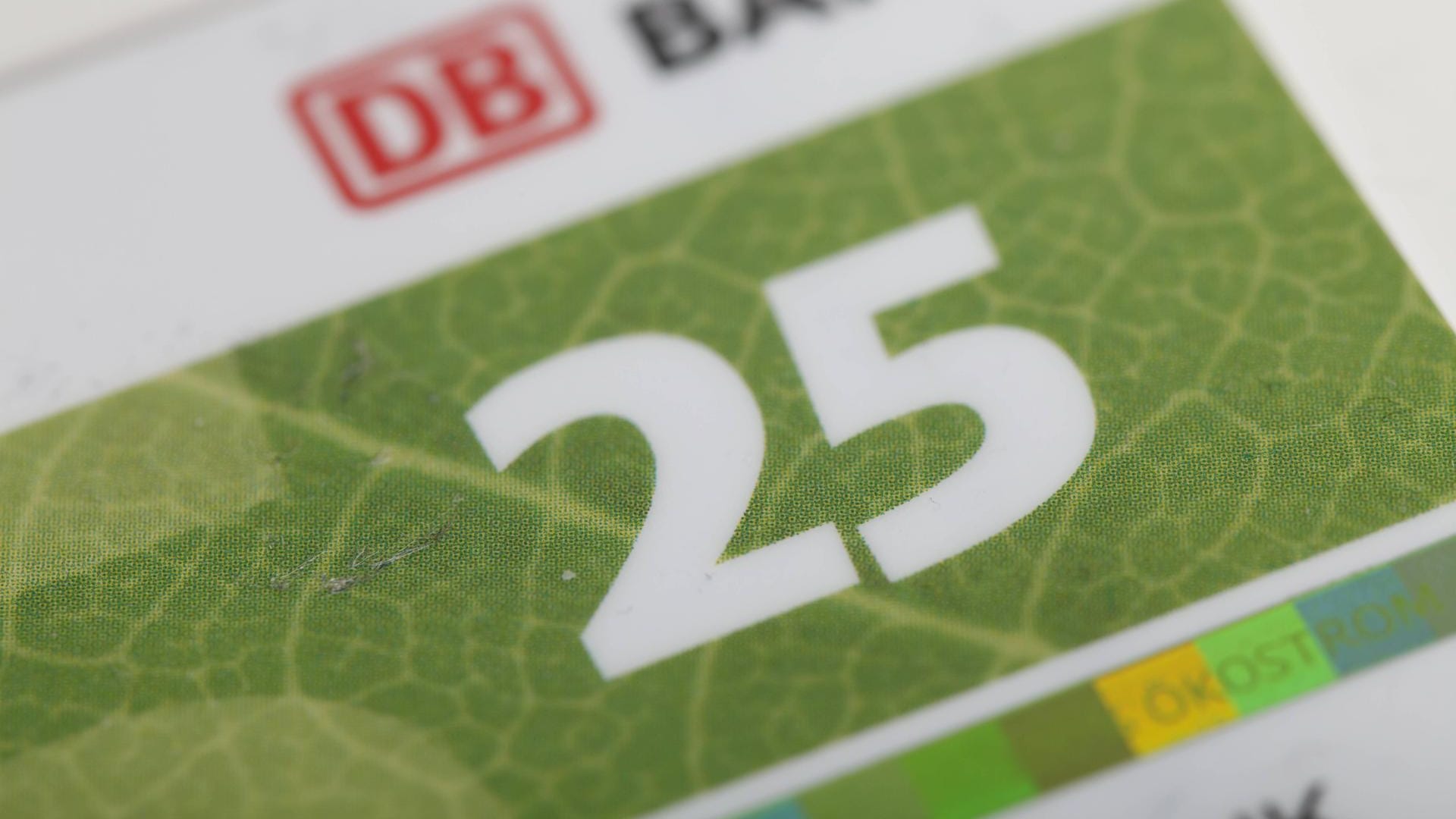 Die Bahncard 25.