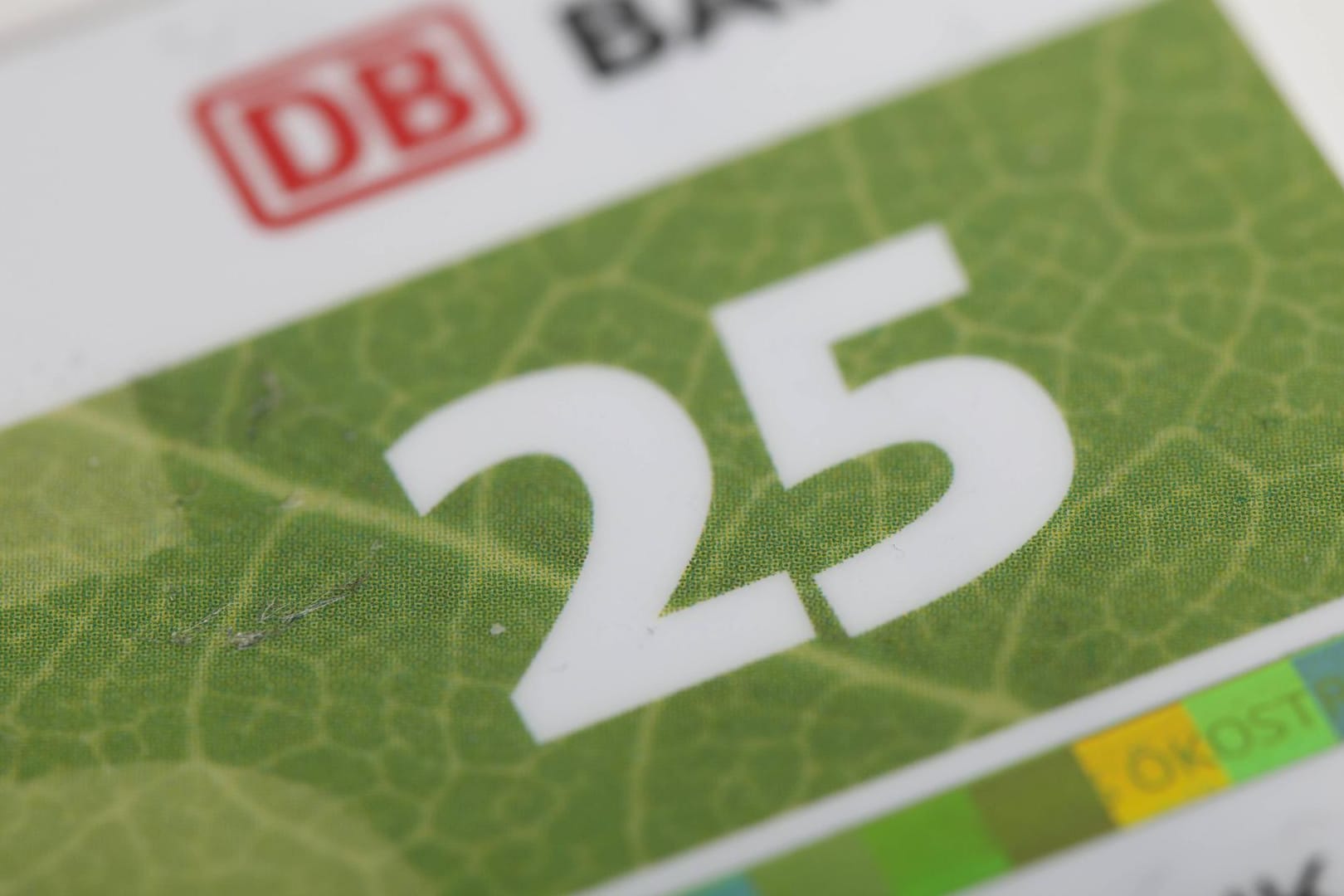 Die Bahncard 25.