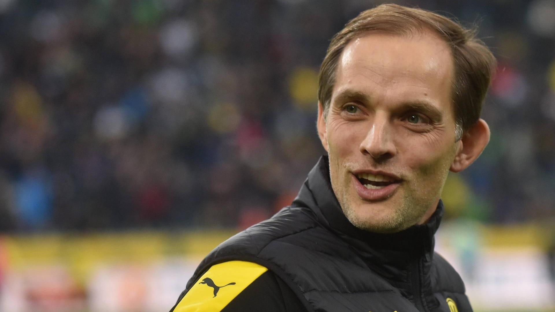 Thomas Tuchel beim Topspiel in Mönchengladbach.