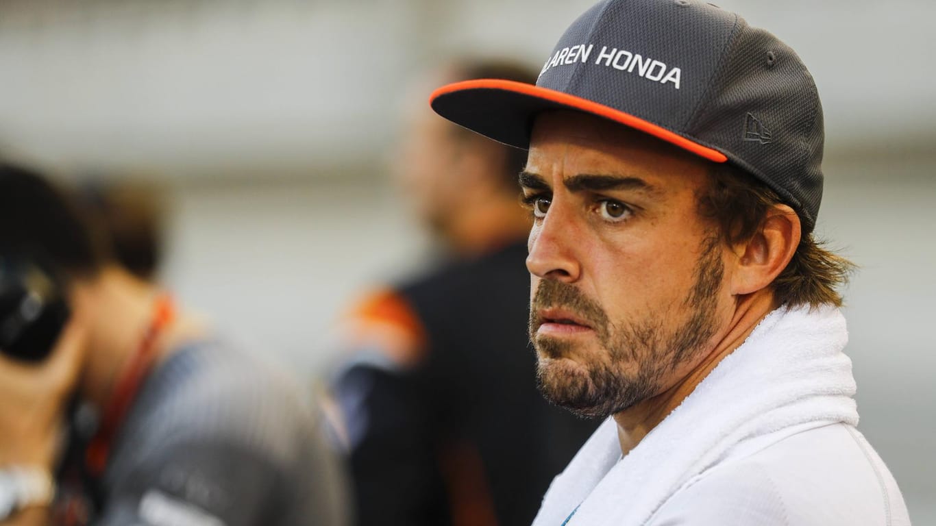 Geschockt: Der zweimalige Formel-1-Weltmeister Fernando Alonso.