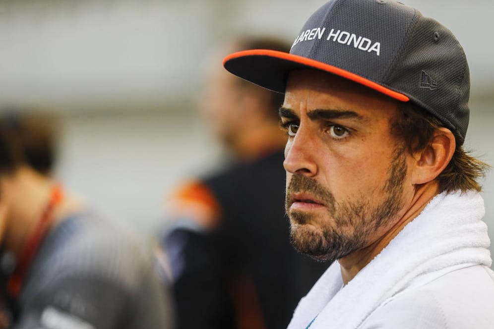 Geschockt: Der zweimalige Formel-1-Weltmeister Fernando Alonso.