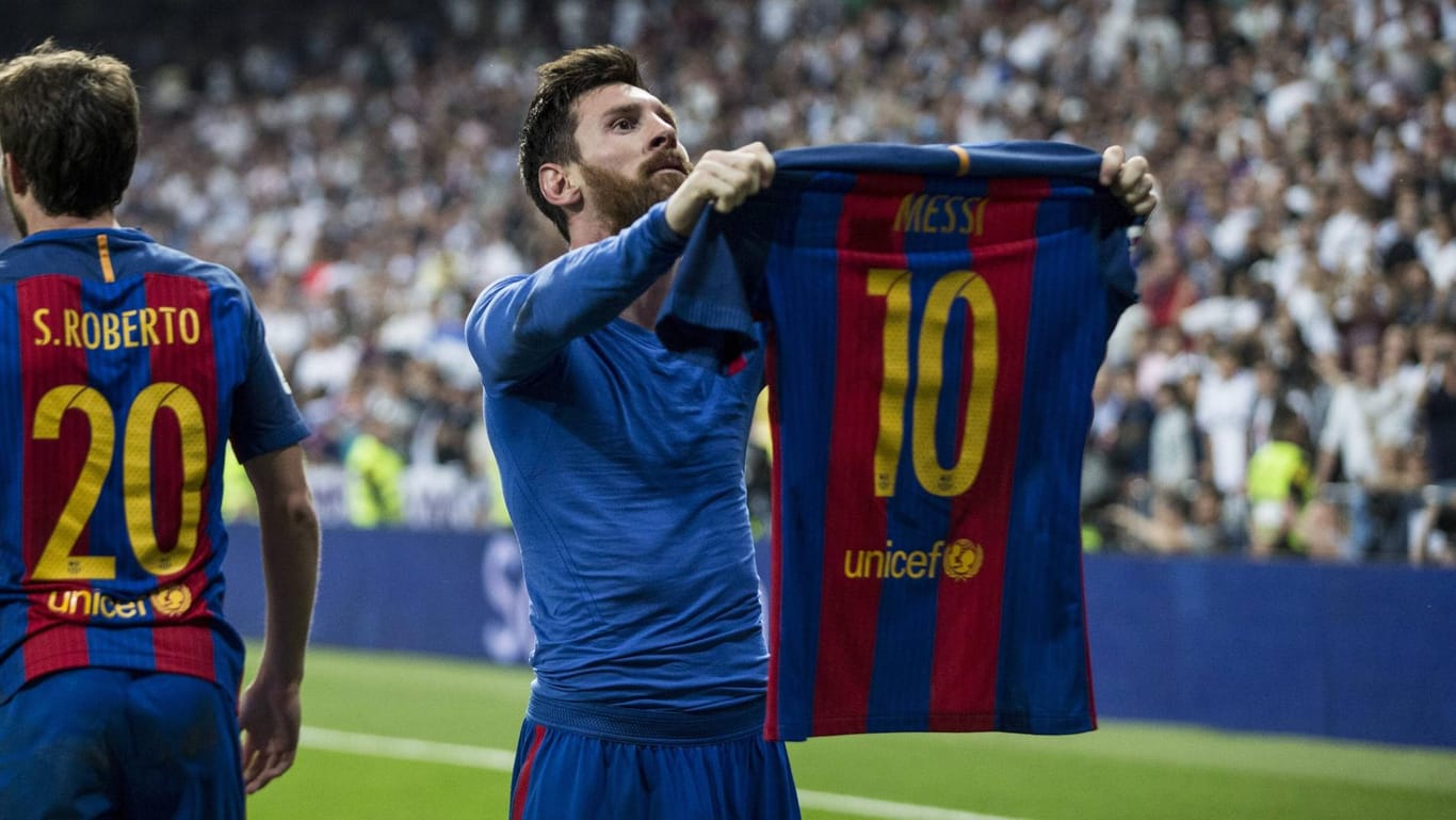 Bewegender Jubel: Lionel Messi feiert seinen Treffer zum 3:2-Sieg.