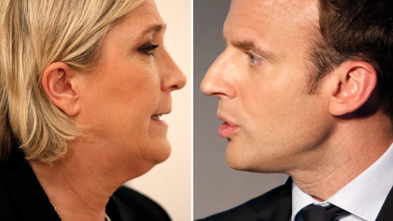 Marine Le Pen wird in der Stichwahl in Frankreich gegen Emmanuel Macron antreten.