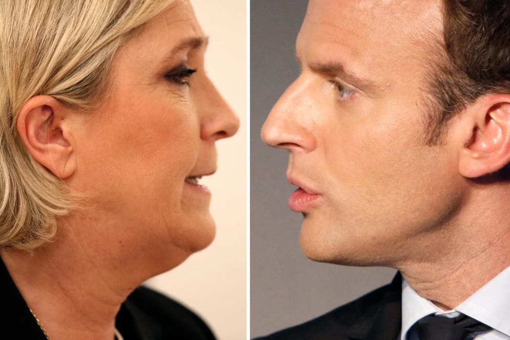 Marine Le Pen wird in der Stichwahl in Frankreich gegen Emmanuel Macron antreten.