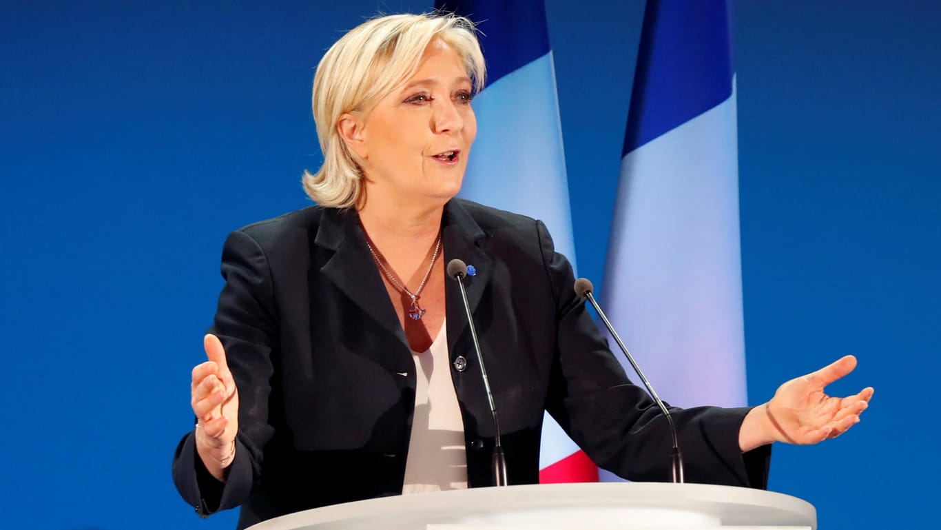 Marine Le Pen fuhr ein Rekordergebnis ein.
