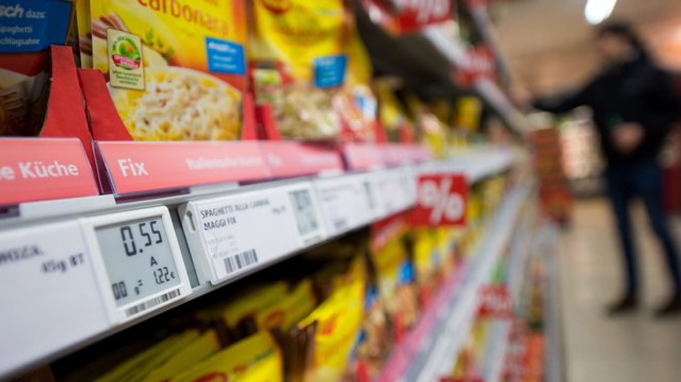 In immer mehr Supermärkten werden preise digital ausgezeichnet