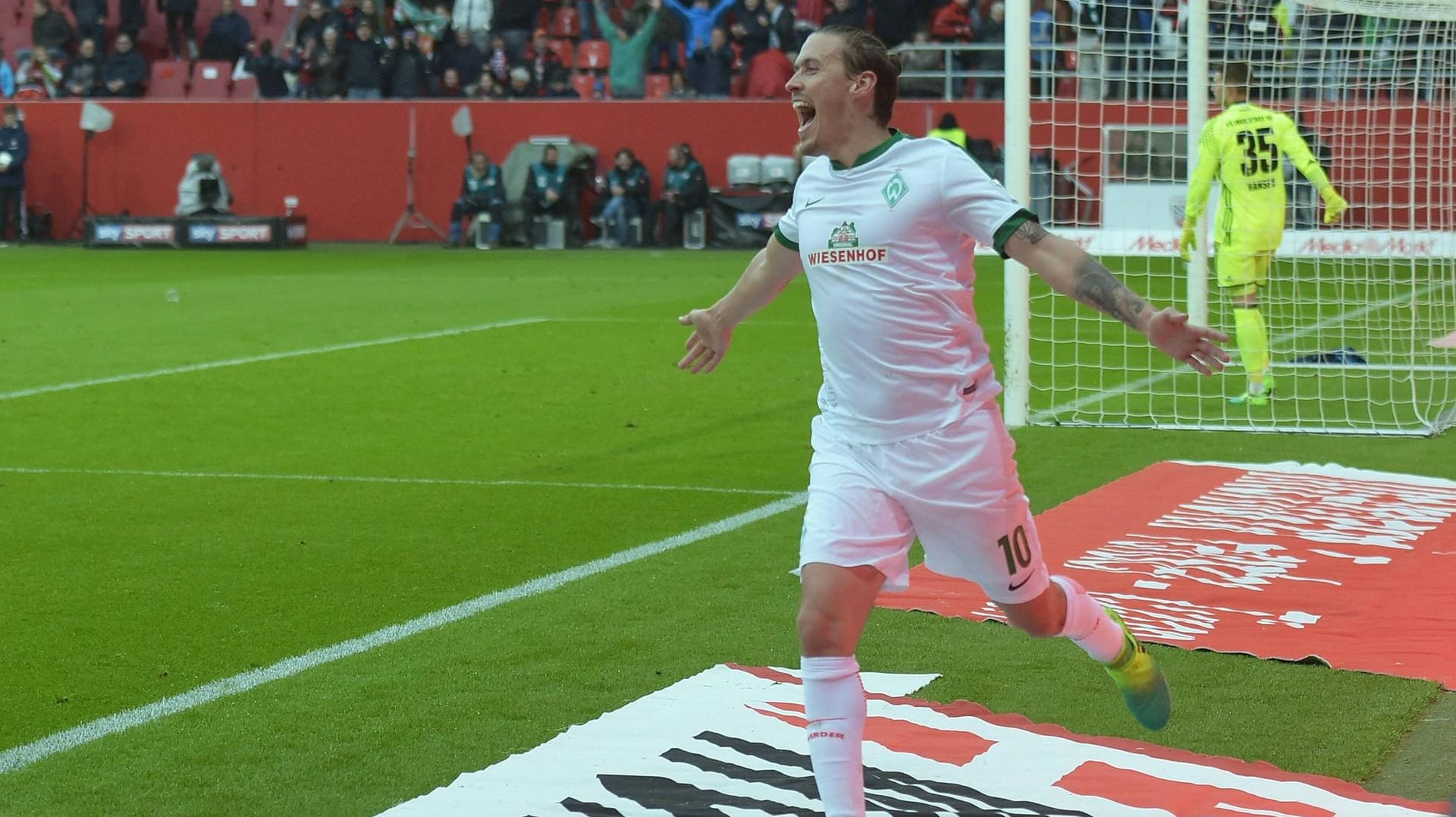 Viererpack gegen Ingolstadt. Max Kruse ist das Gesicht des Aufschwungs von Werder Bremen.