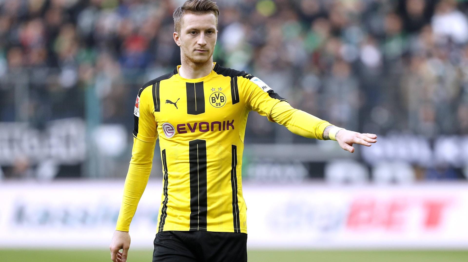 Marco Reus konnte in dieser Saison nur 18 Pflichtspiele bestreiten, erzielte dabei aber neun Tore.