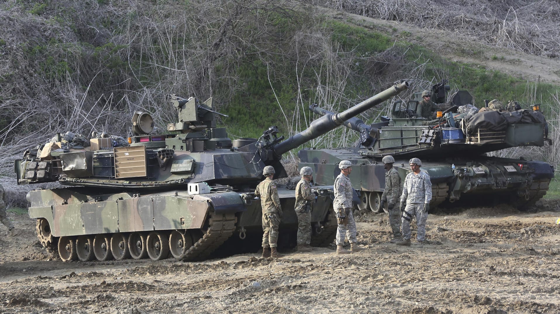 US-Soldaten bei einem Manöver nahe der Grenze zu Nordkorea.