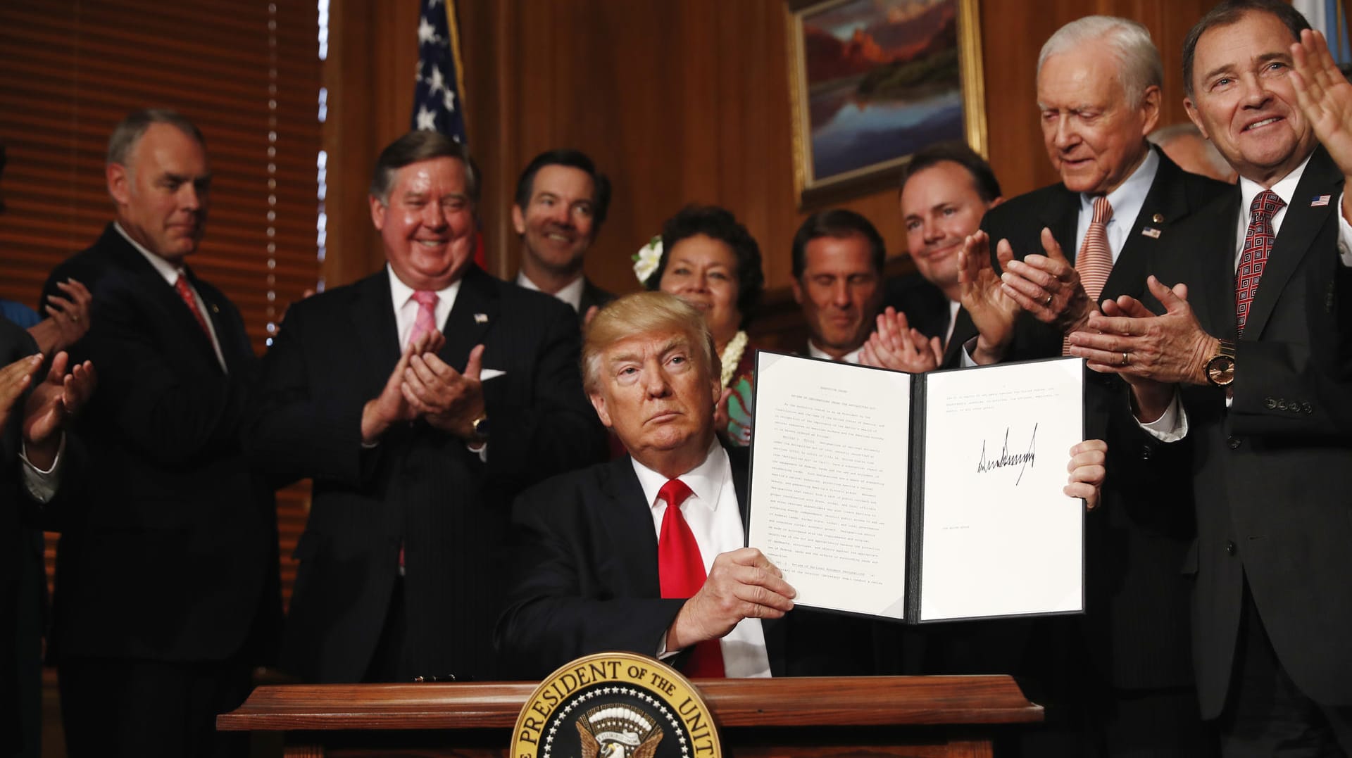 US-Präsident Donald Trump am 26.04.2017 in Washington.
