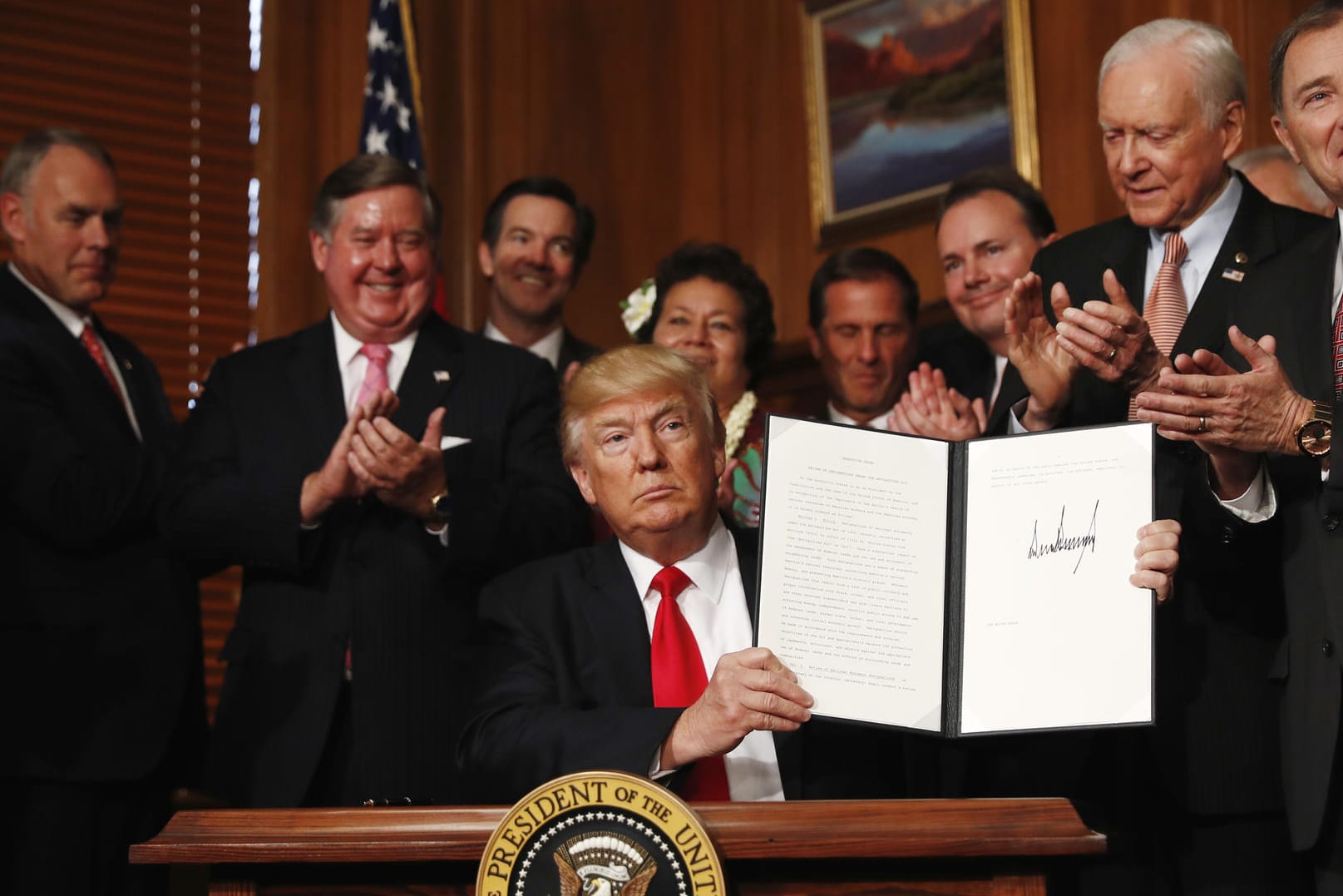 US-Präsident Donald Trump am 26.04.2017 in Washington.