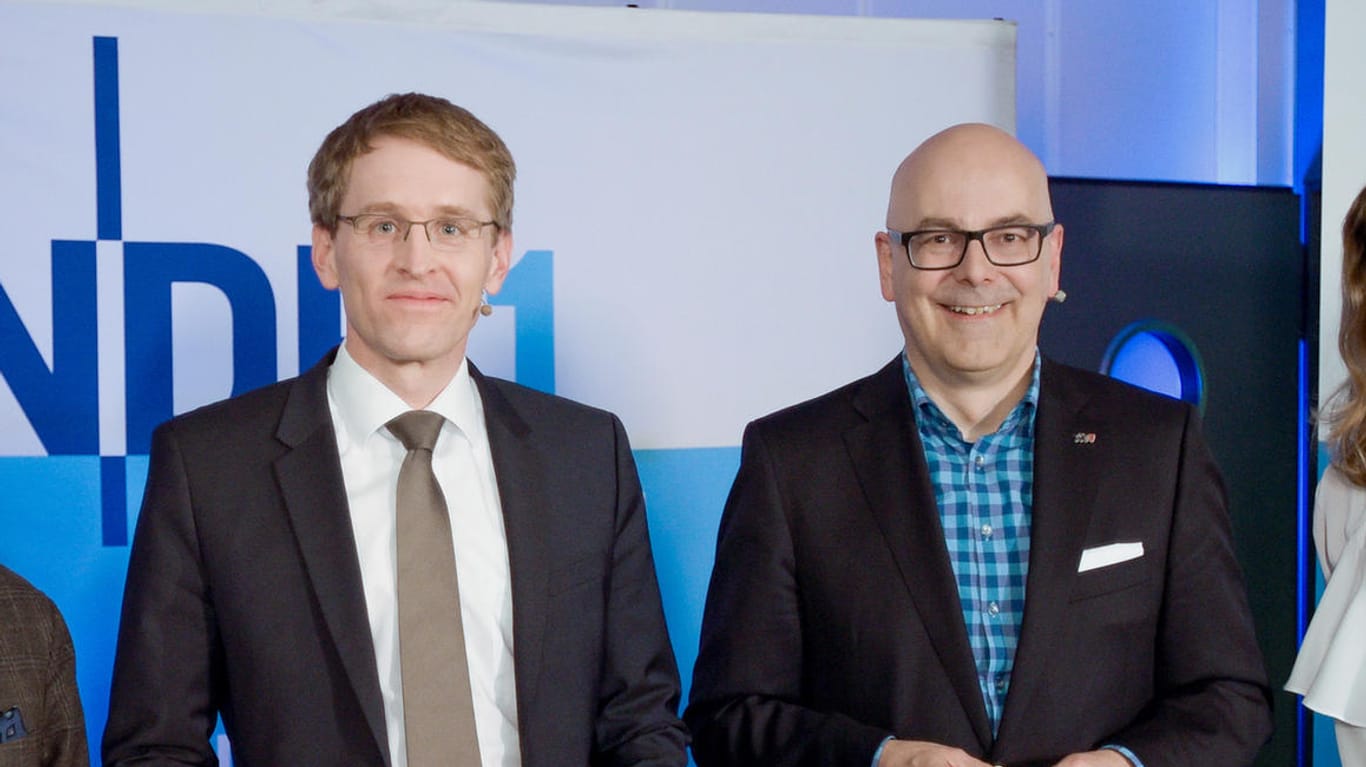 Die Spitzenkandidaten von CDU, Daniel Günther (l) und SPD, Torsten Albig.