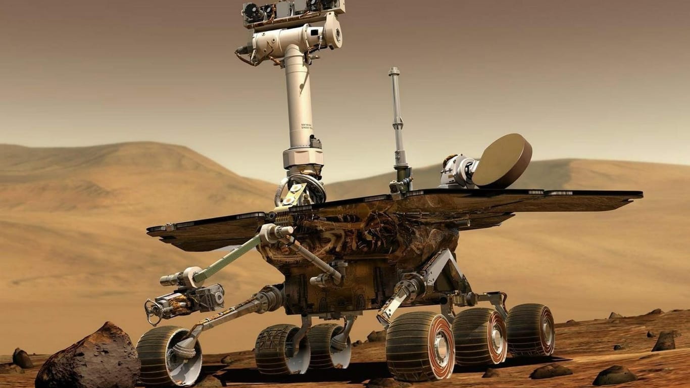 Auf dem Mars ist die Menschheit bereits: Mit diesem Nasa-Rover.
