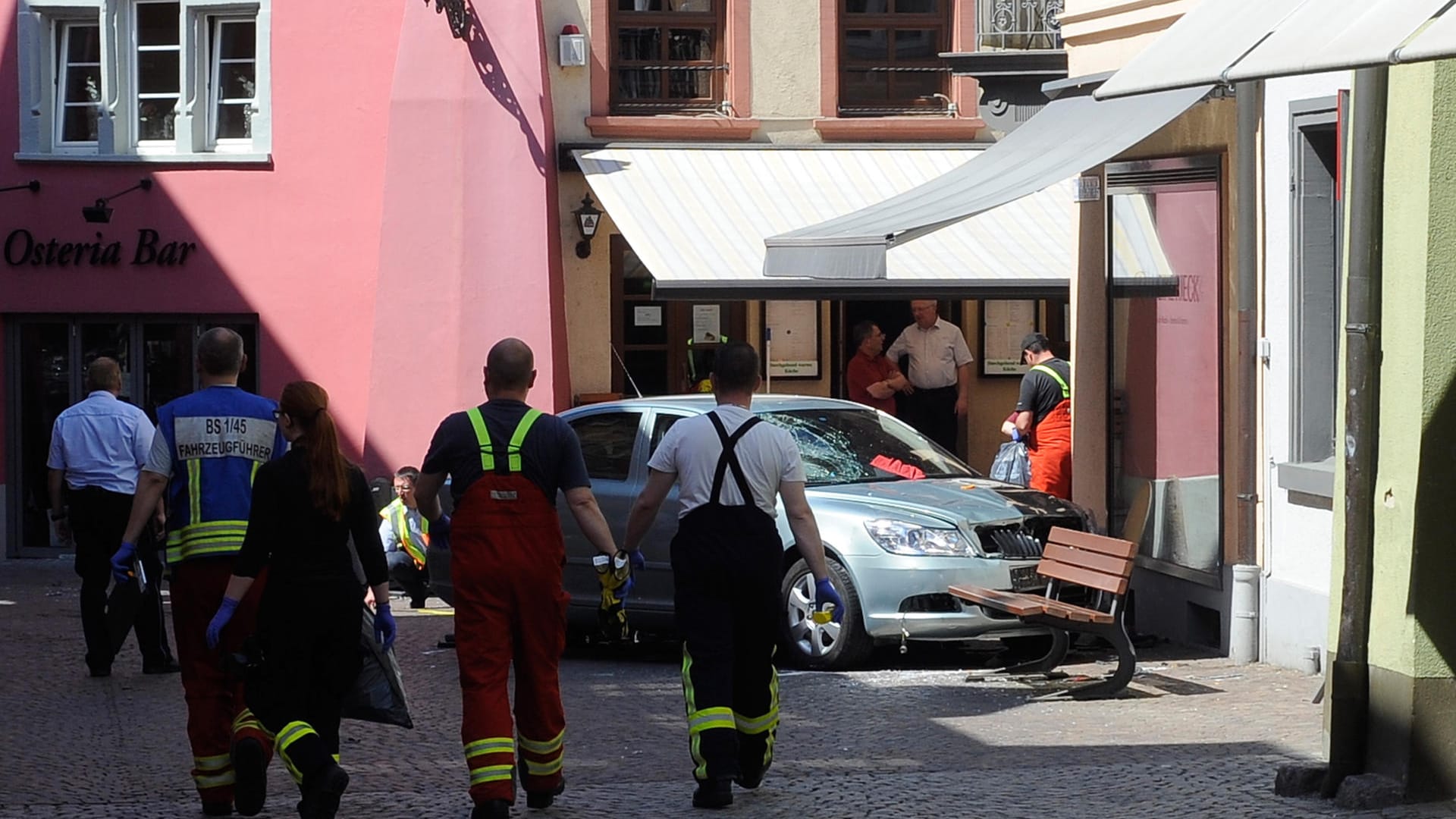 Das Unfallauto nach dem Unfall im vergangenen Jahr.