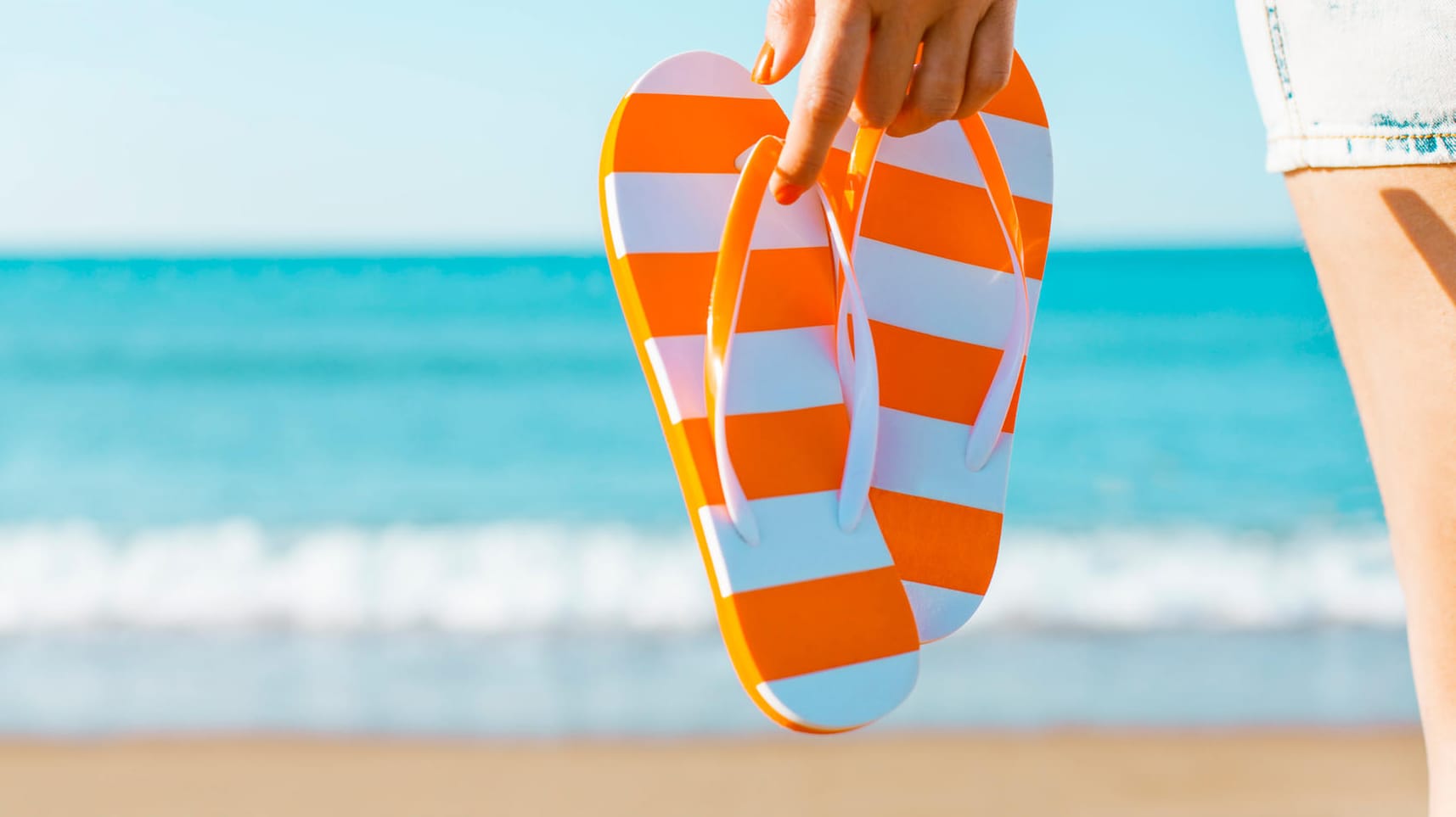 Flip-Flops am Strand