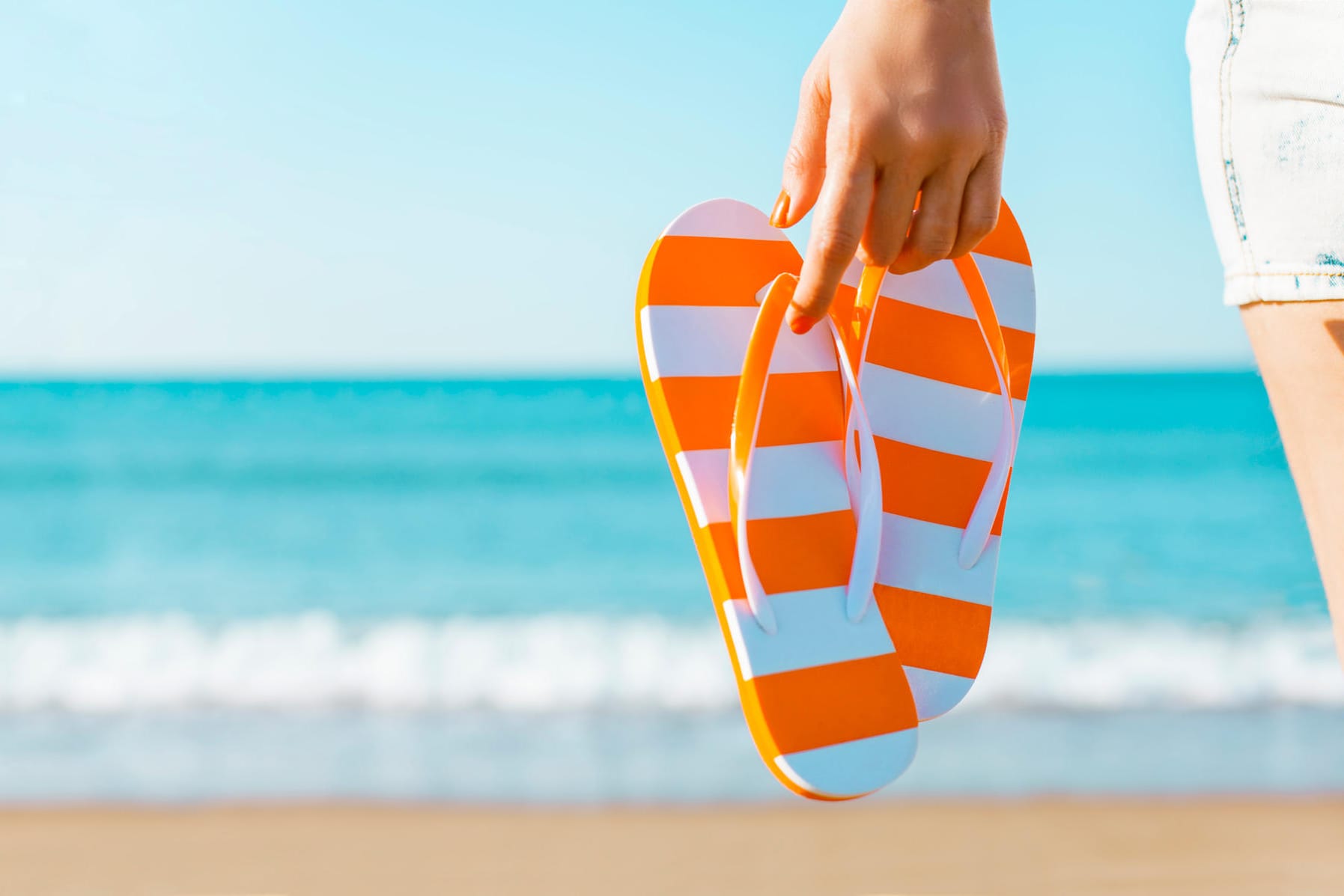 Flip-Flops am Strand