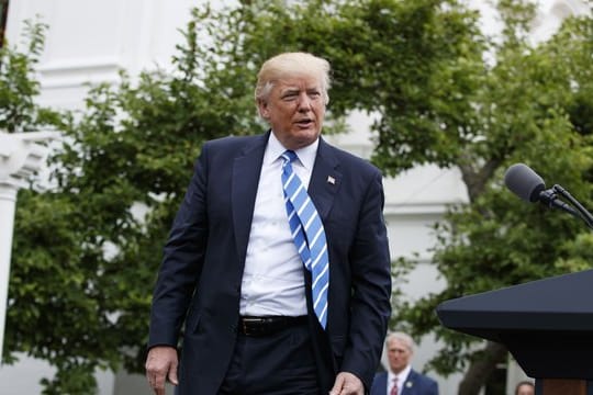 US-Präsident Donald Trump weißen Haus in Washington.