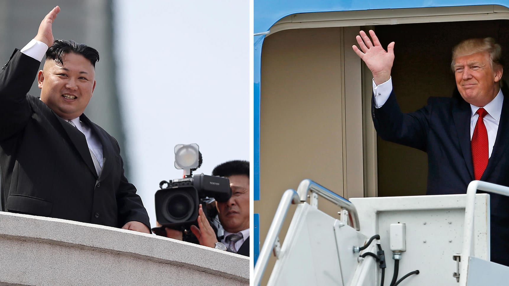 Kim Jong Un und Donald Trump, die beiden Unberechenbaren. Kim Jong Un und Donald Trump, die beiden Unberechenbaren.