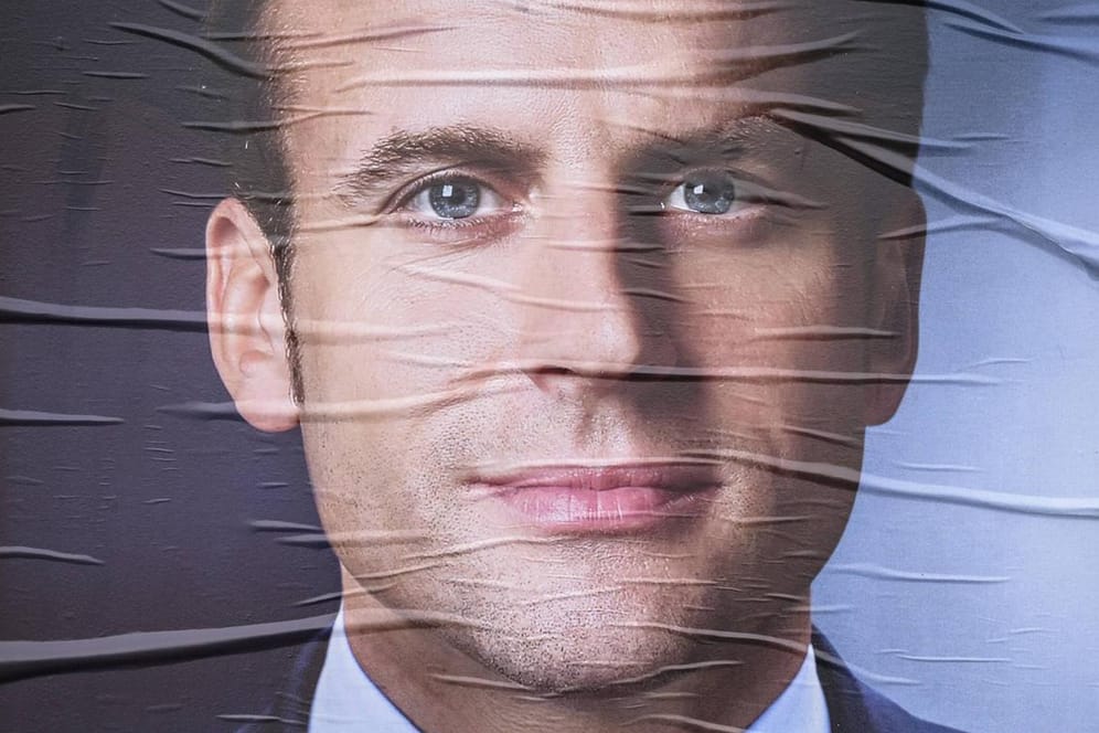 Kann nicht auf die Unterstützung Mélenchons bauen: Kandidat Emmanuel Macron