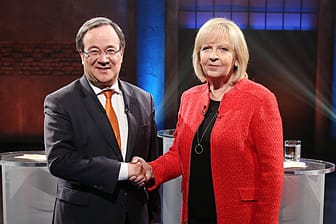 TV-Duell zur NRW-Wahl zwischen Kraft und Laschet.