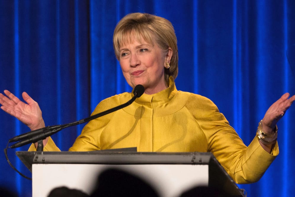 "Wenn die Wahl am 27. Oktober stattgefunden hätte, dann wäre ich Ihre Präsidentin", so Clinton.