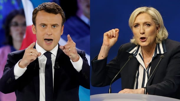 Emmanuel Macron liefert sich mit Marine Le Pen ein letztes TV-Duell.