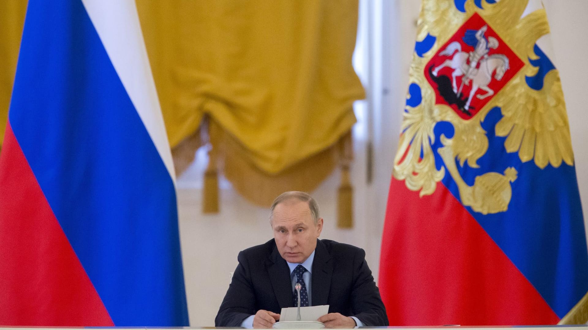 Der russische Präsident Wladimir Putin im Kreml.