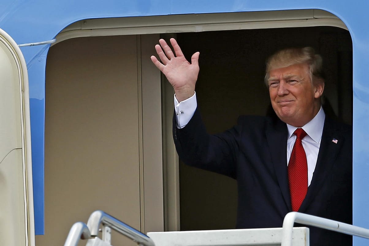 US-Präsident Donald Trump hat seine erste Auslandsreise angekündigt.