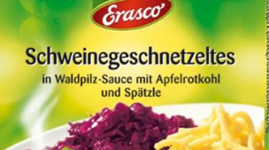 Continental Foods ruft Erasco-Schalenmenü zurück.