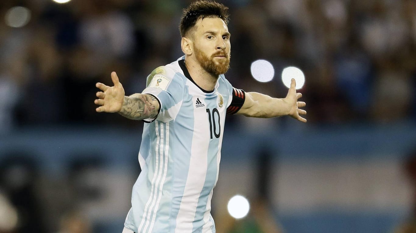 Lionel Messi im argentinischen Nationaltrikot.