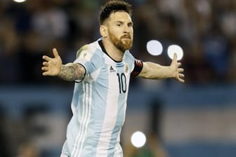 Lionel Messi im argentinischen Nationaltrikot.