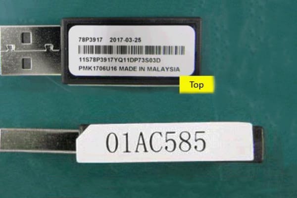 Mit Malware verseuchter USB-Stick von IBM