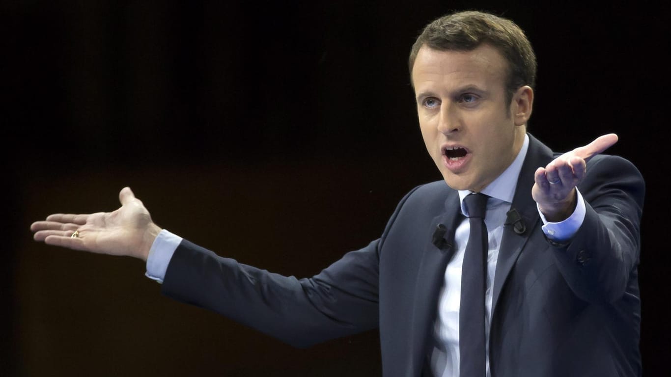 Emmanuel Macron soll Ziel eines "massiven und koordinierten" Hackerangriffs sein.