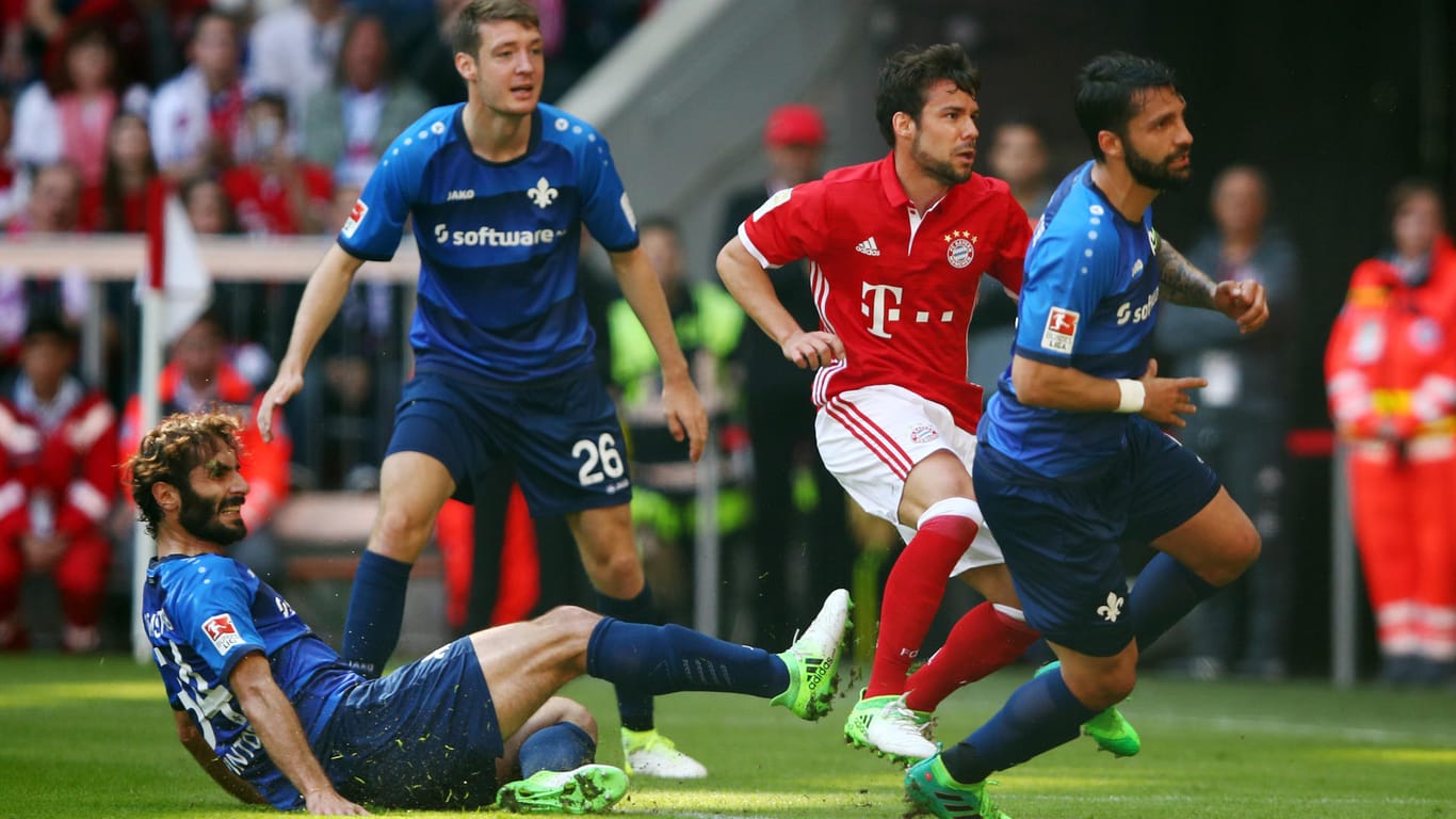 Bayern Munich's Juan Bernat scores their first goal