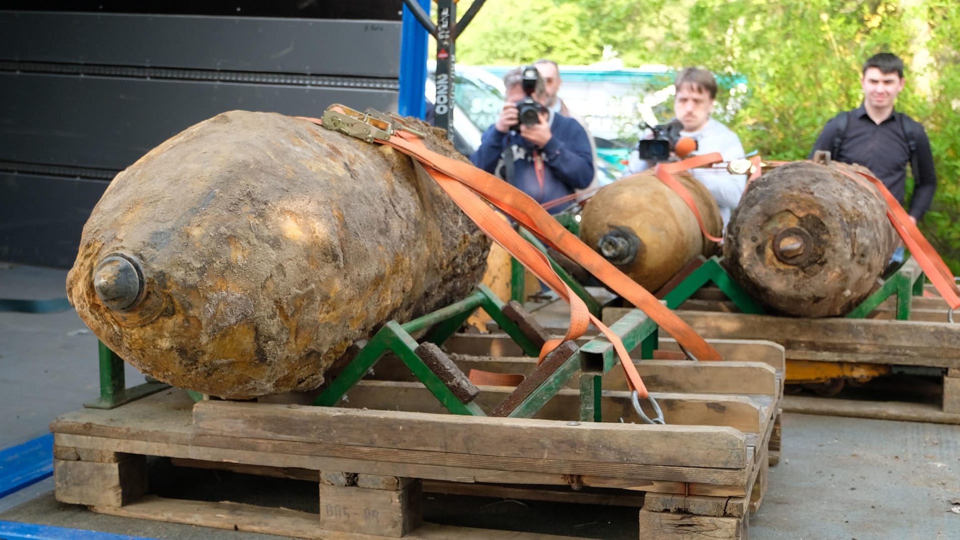 Die entschärften Weltkriegsbomben in Hannover.