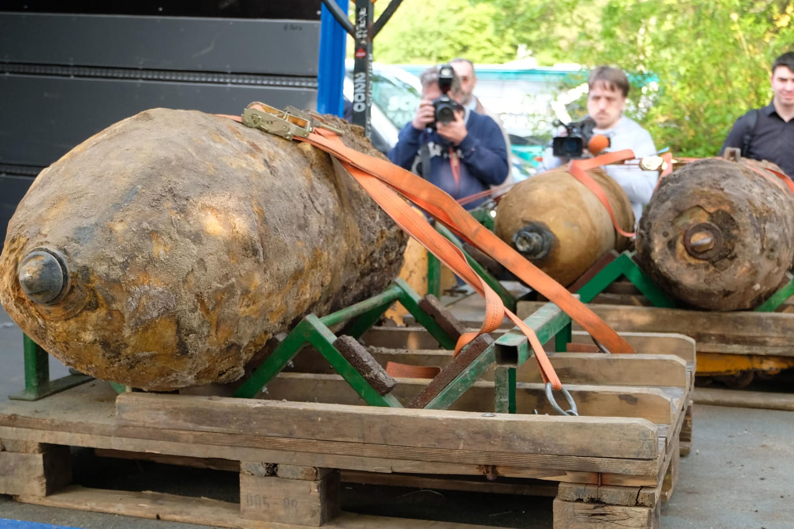 Die entschärften Weltkriegsbomben in Hannover.