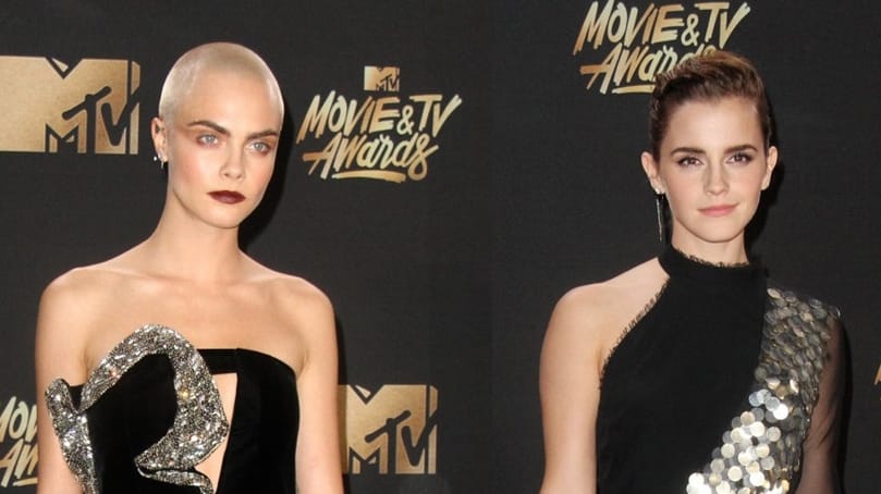 Cara Delevingne und Emma Watson wählten das kleine Schwarze.