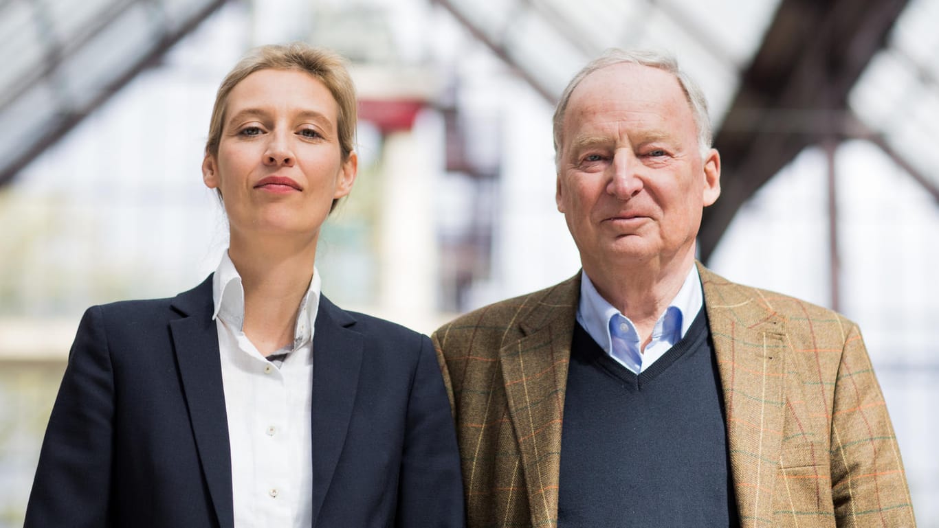 Die Spitzenkandidaten der AfD Alice Weidel und Alexander Gauland auf dem Bundesparteitag im April in Köln.