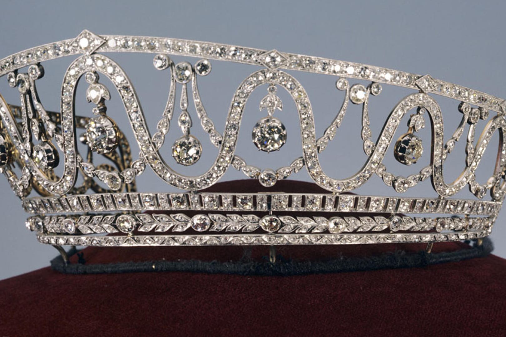 Das Diadem aus Gold, Platin und 367 Brillanten gehörte der Großherzogin Hilda.