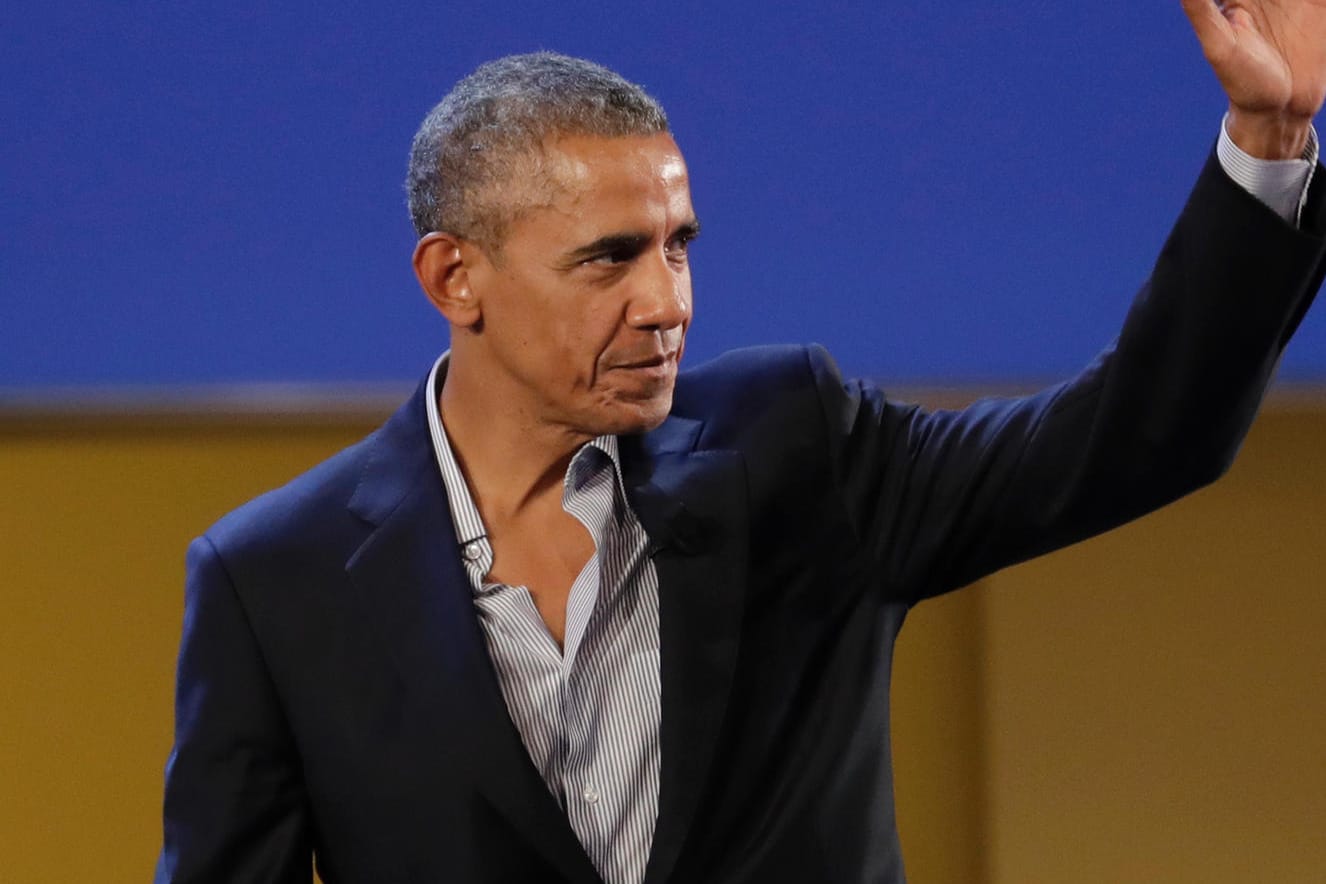 Barack Obama bei seinem Besuch in Italien.