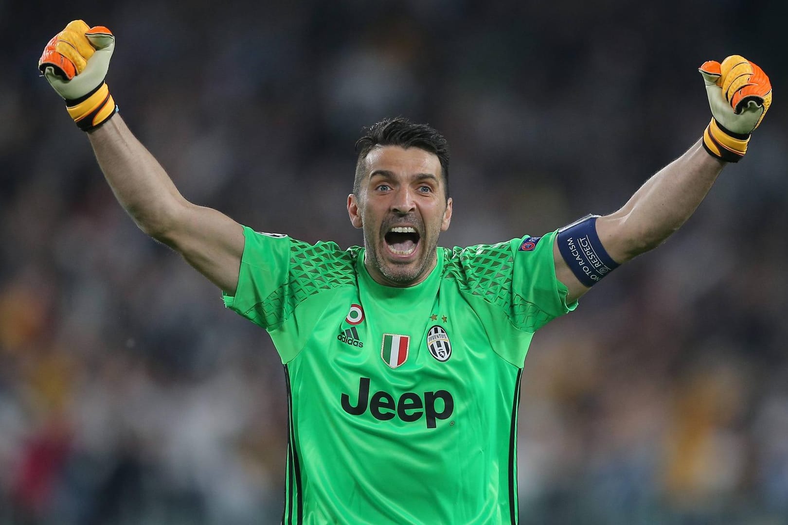 Juve-Torwart Buffon jubelt über das 1:0. Die Torwart-Ikone steht vor seinem dritten Champions-League-Finale.