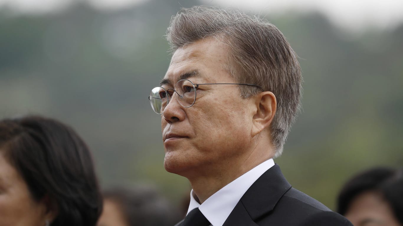 Der neu gewählte Präsident Südkoreas, Moon Jae In.