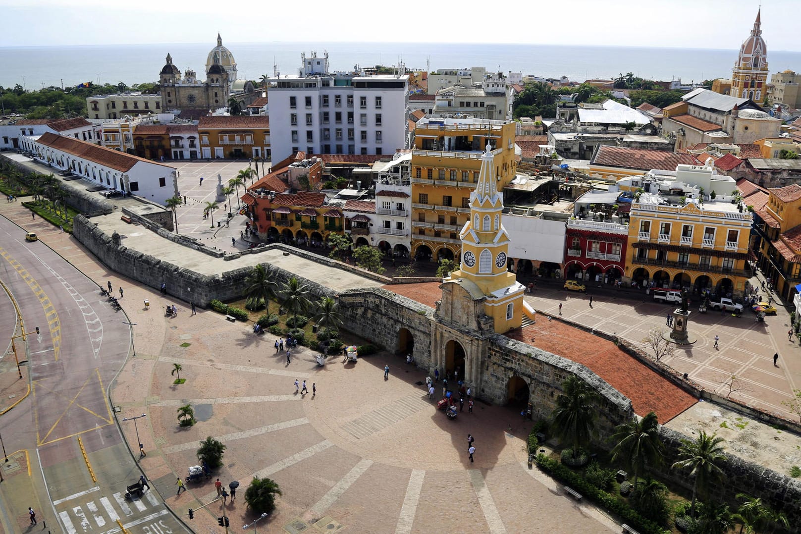 Die Stadtansicht zeigt den historischen teil der kolumbianischen Stadt Cartagena (Archiv).