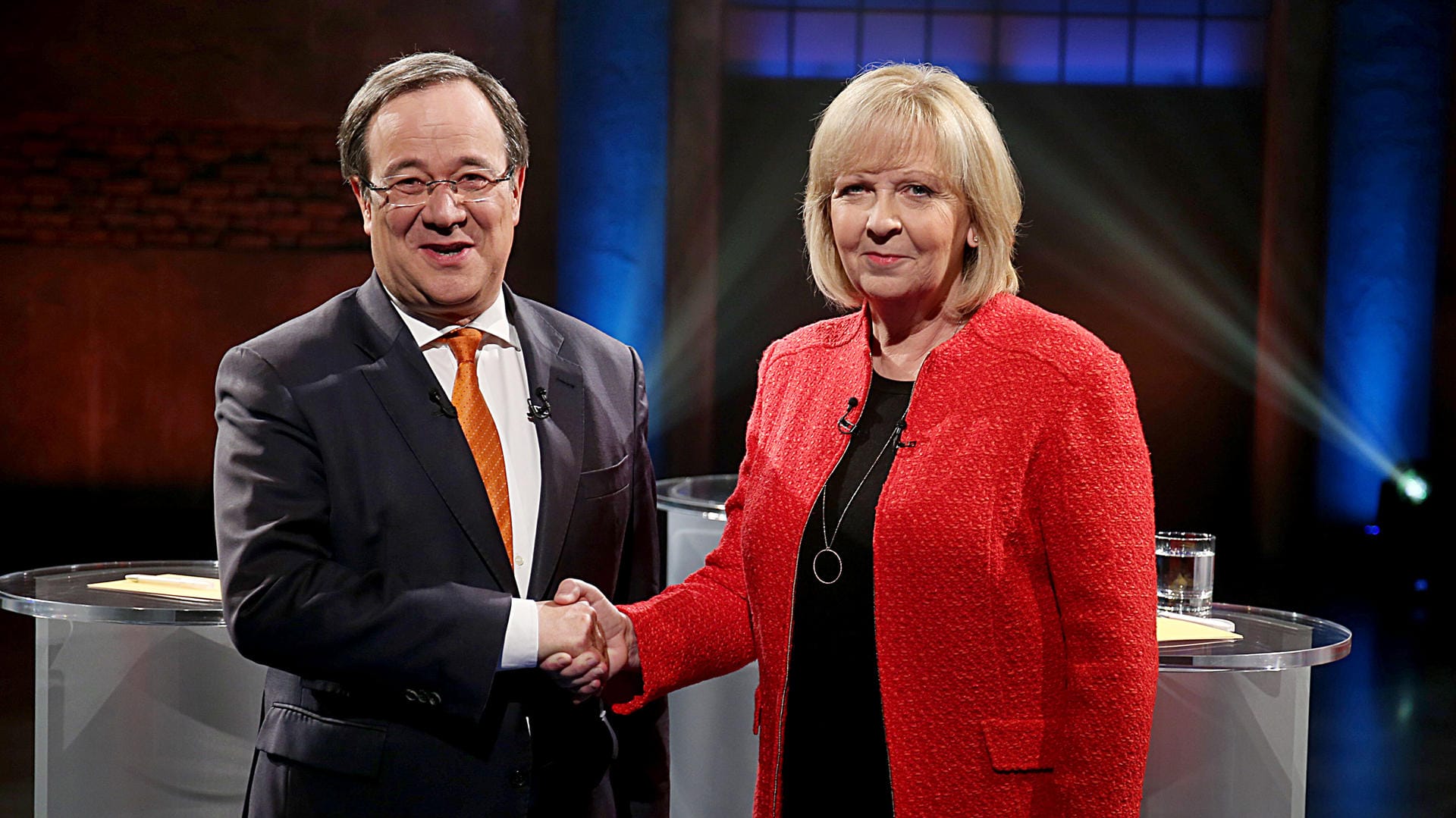 Armin Laschet und Hannelore Kraft beim TV-Duell zur NRW-Wahl (Archiv).