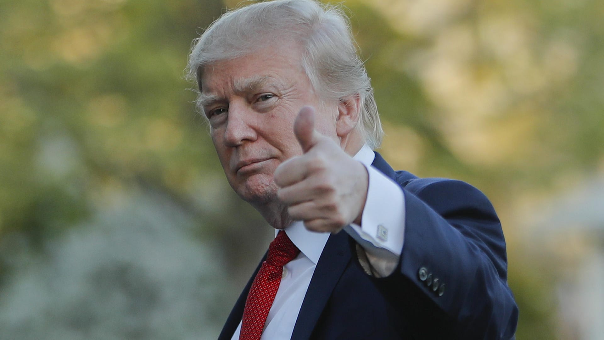 US-Präsident Donald Trump ist sichtlich zufrieden mit sich.