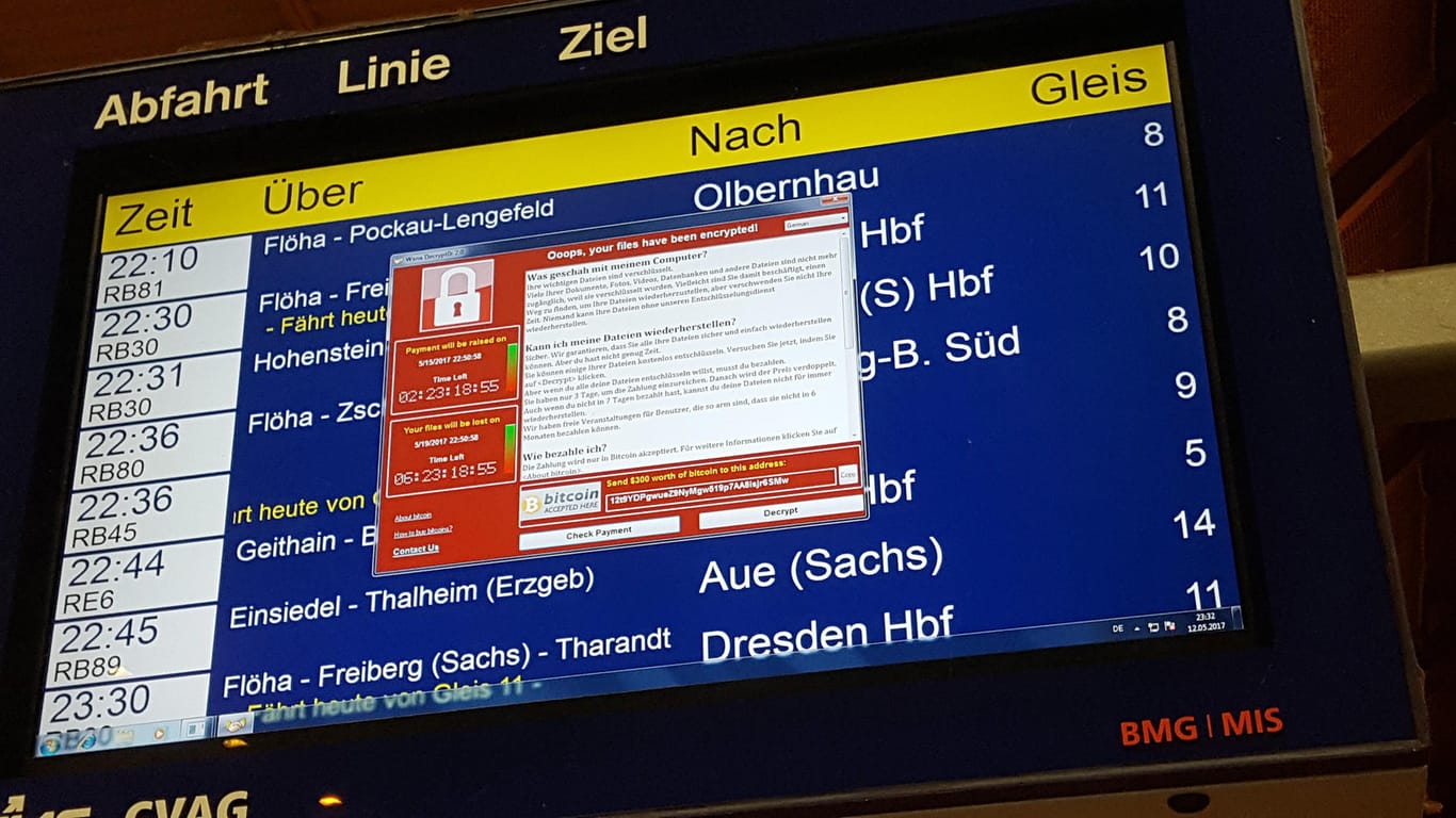Weltweite Cyber-Attacke trifft auch Deutsche Bahn