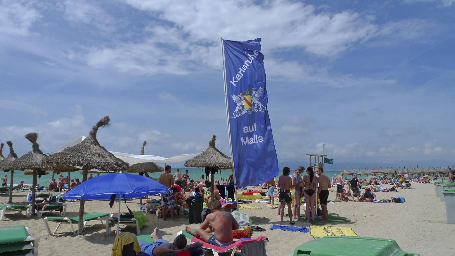 Deutsche am Strand von Mallorca